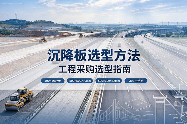 来宾沉降板选择方法