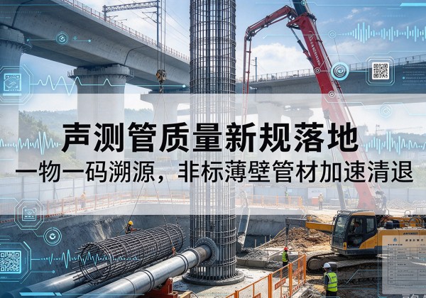 来宾声测管质量新规落地，一物一码溯源，非标薄壁管材加速清退