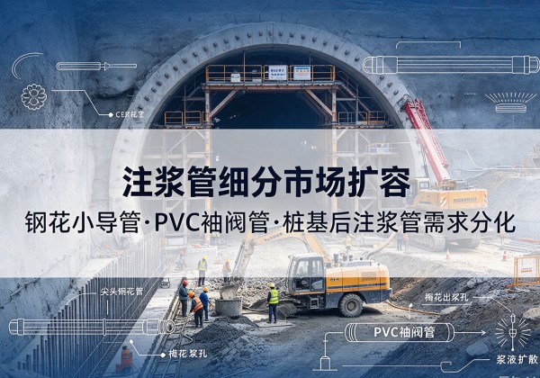 来宾注浆管细分市场扩容，隧道钢花小导管、PVC 袖阀管、桩基后注浆管需求分化